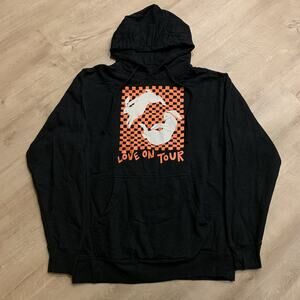 Harry Styles Love On Tour Bunnies Hoodie Adult Size Medium M Black Sweatshirt